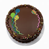 Pastel Balloons, Chocolate Buttercream