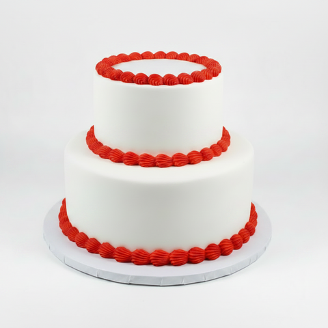 Tiered Cake with Border Only