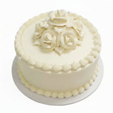 White Buttercream, White Roses